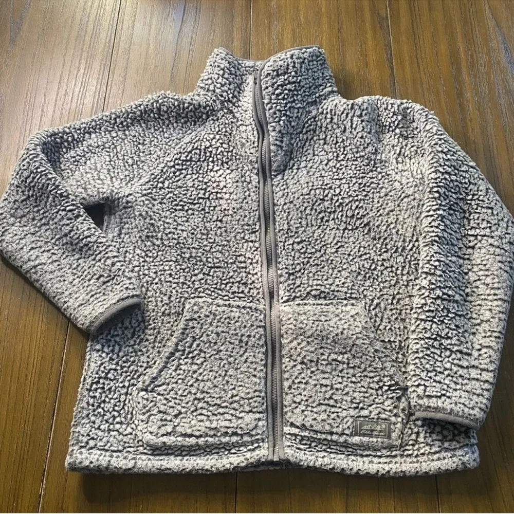 Eddie Bauer Sherpa full zip sweater jacket